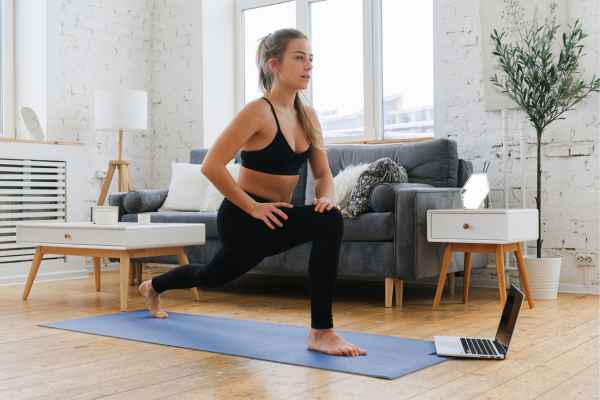 Woman exercising confidently after femiwand treatment Wilmslow